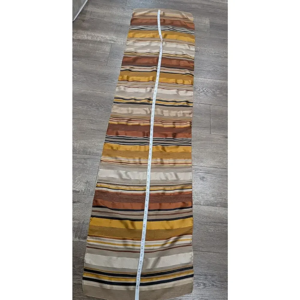 Vintage 100% Silk Striped 15